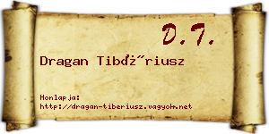 Dragan Tibériusz névjegykártya